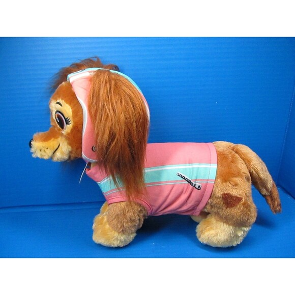 Build A Bear Paw Patrol Liberty Dog W/Helmet Collar Jacket  14" longhair Dachshu - Picture 4 of 10